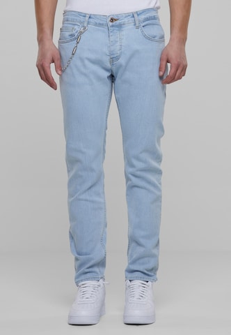 2Y Premium Skinny Jeans in Blauw: voorkant