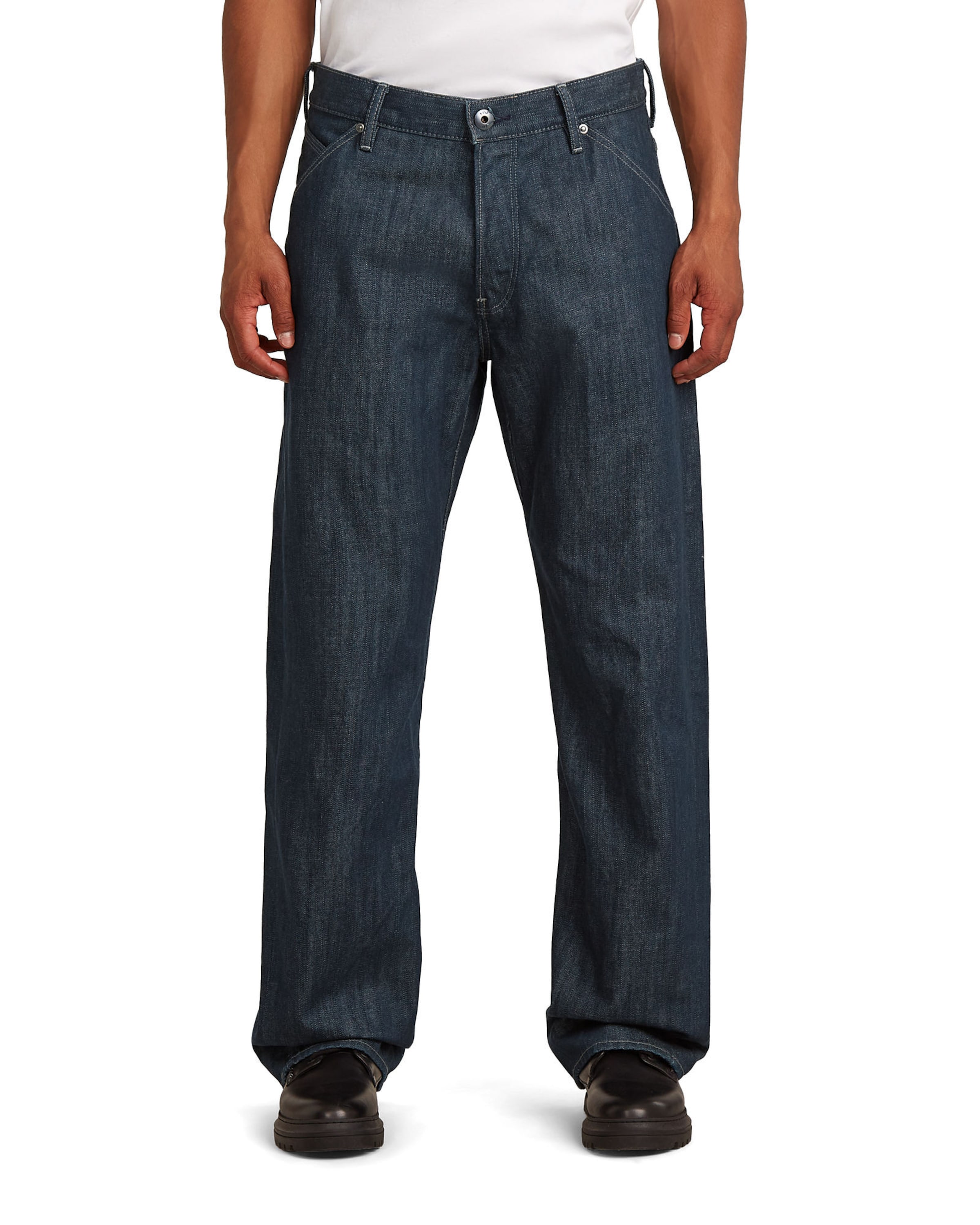 G-STAR Loosefit Jeans in Blauw: voorkant