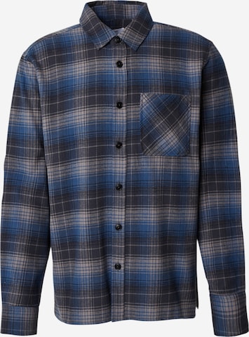 DAN FOX APPAREL Regular fit Button Up Shirt 'Robert' in Blue: front