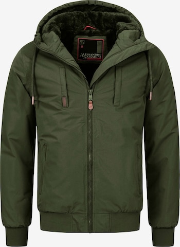 Alessandro Salvarini Winter Jacket in Green: front