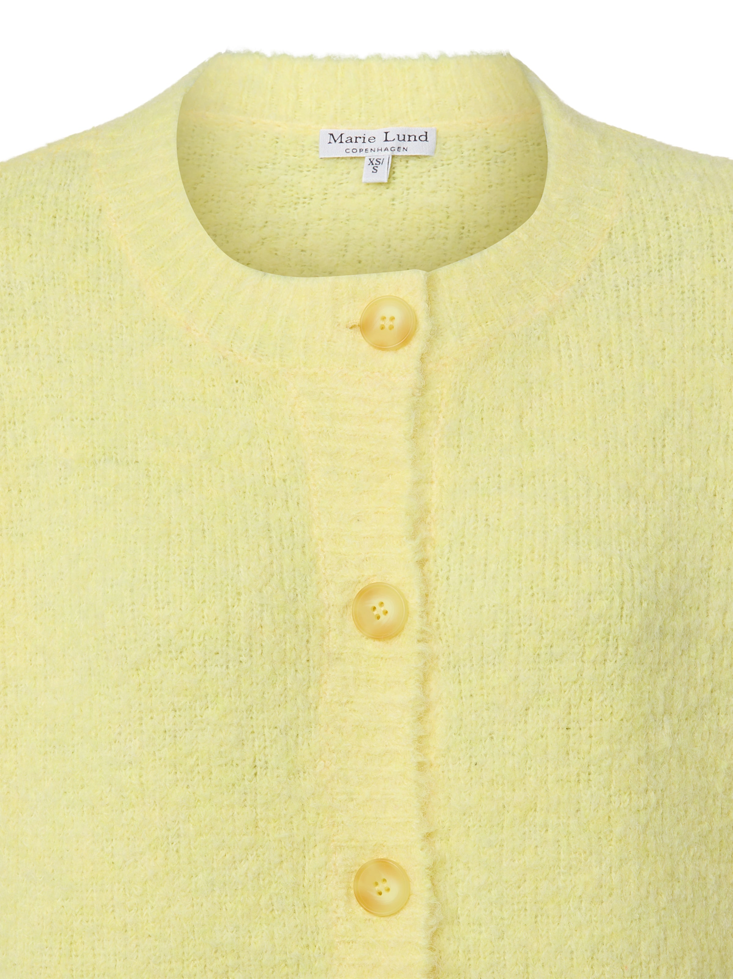 Marie Lund Knit cardigan in Yellow