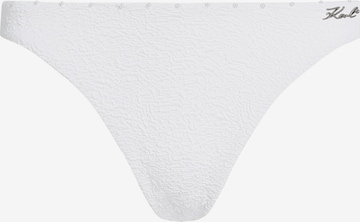 bēšs Karl Lagerfeld Bikini apakšdaļa ' Strukturierte Bikinihose mit Perlen ': no priekšpuses