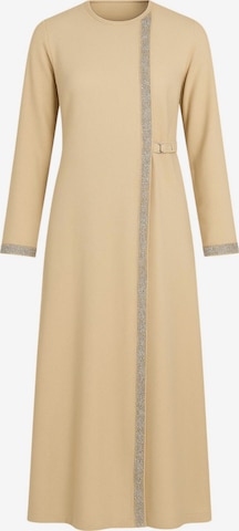fashionshowcase Dress 'Leila-Ferace' in Beige: front