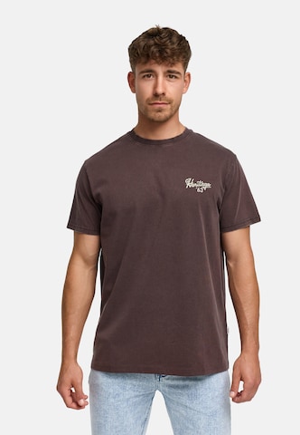 INDICODE JEANS Shirt 'INHeritage' in Brown: front