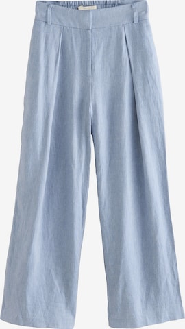 mėlyna Next Plačios klešnės Klostuotos kelnės: priekis