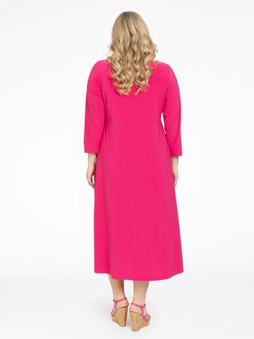 Yoek Shirt Dress ' Dolce ' in Pink
