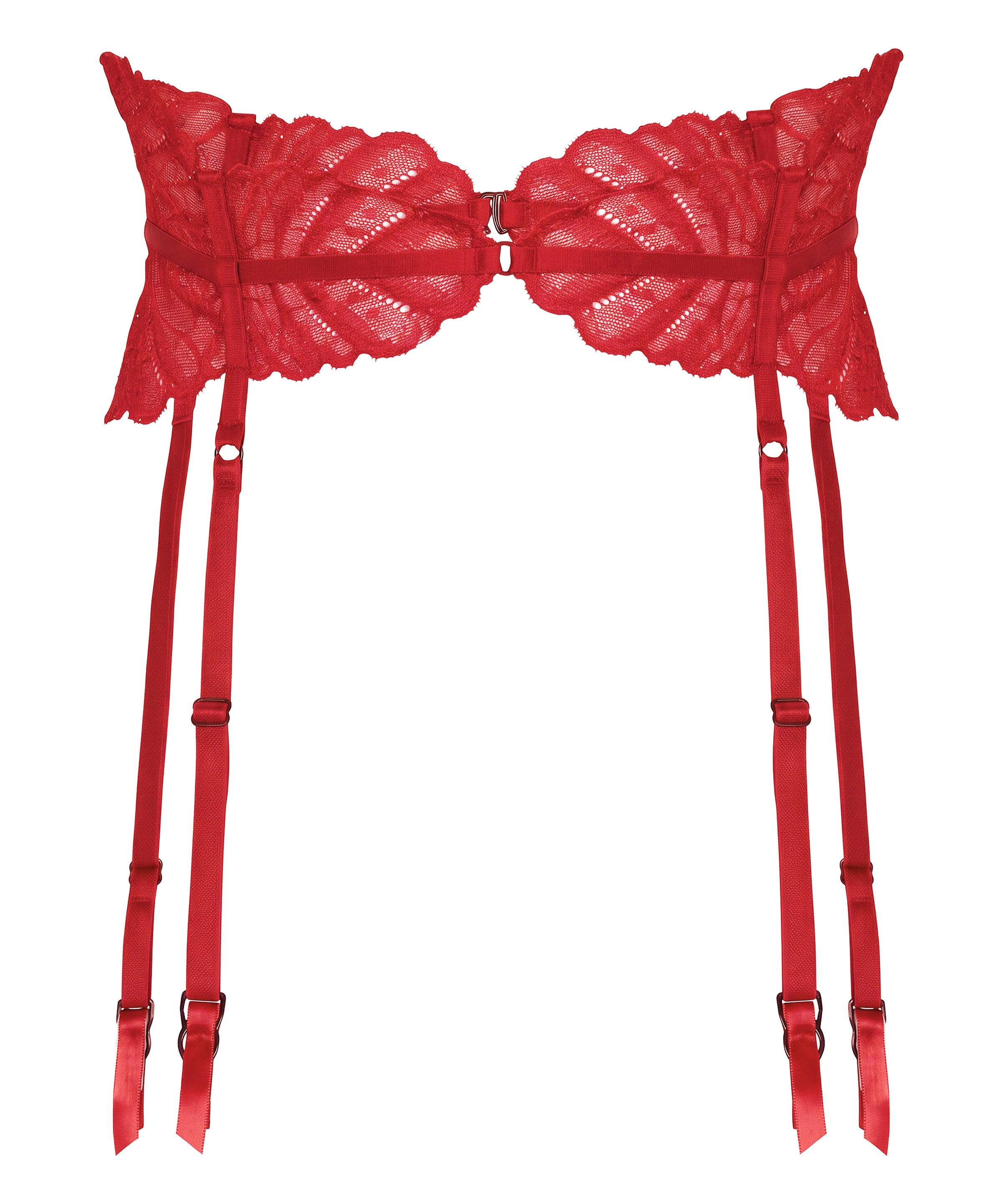 Hunkemöller Strumpfhalter 'Erica' in Rot: Vorderseite