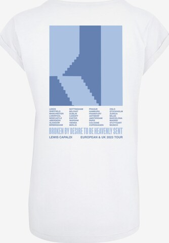 Merchcode Shirt 'Lewis Capaldi - Tour' in White