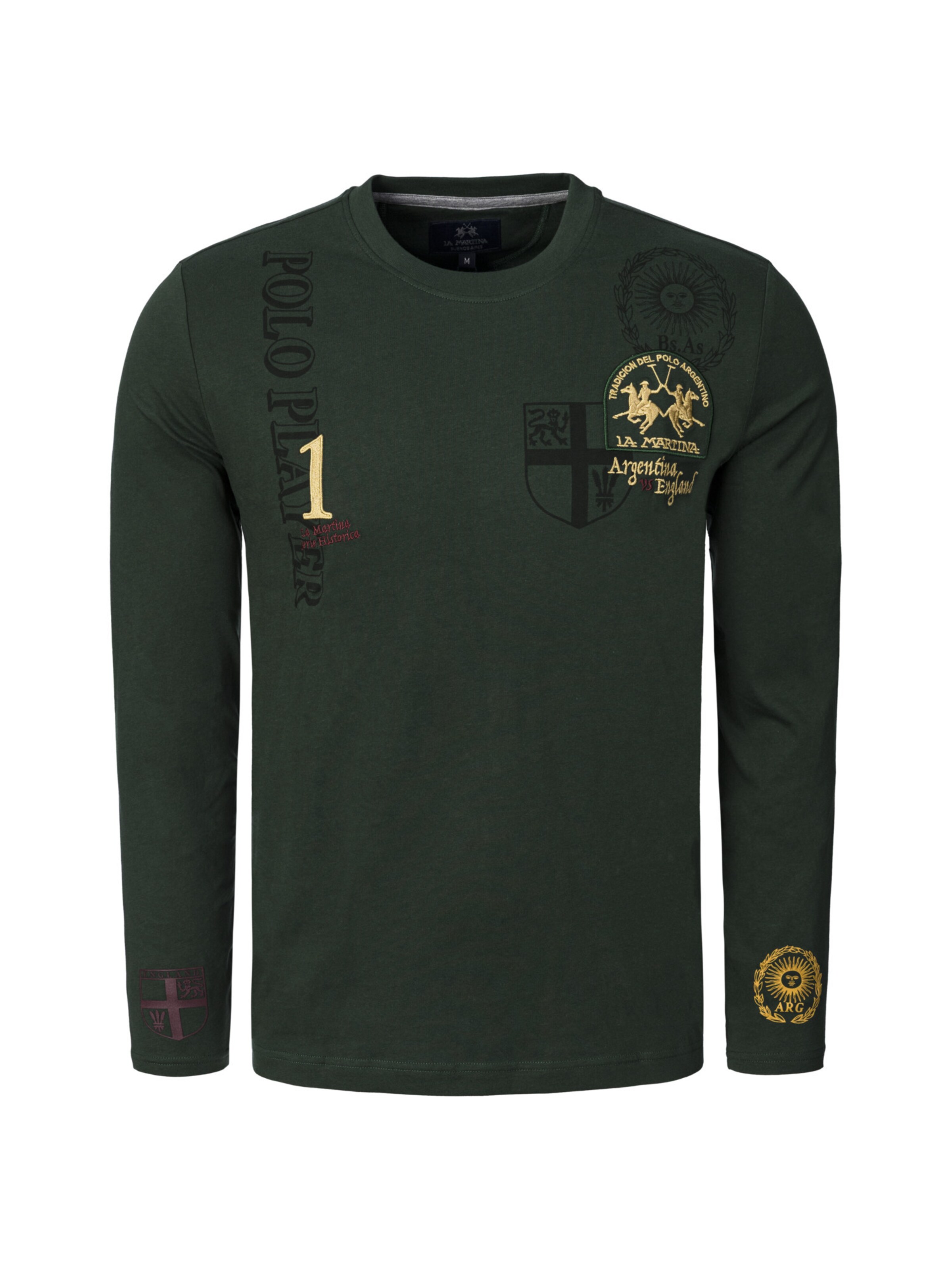 La Martina - Camiseta ' MBR301 ' en verde: frente