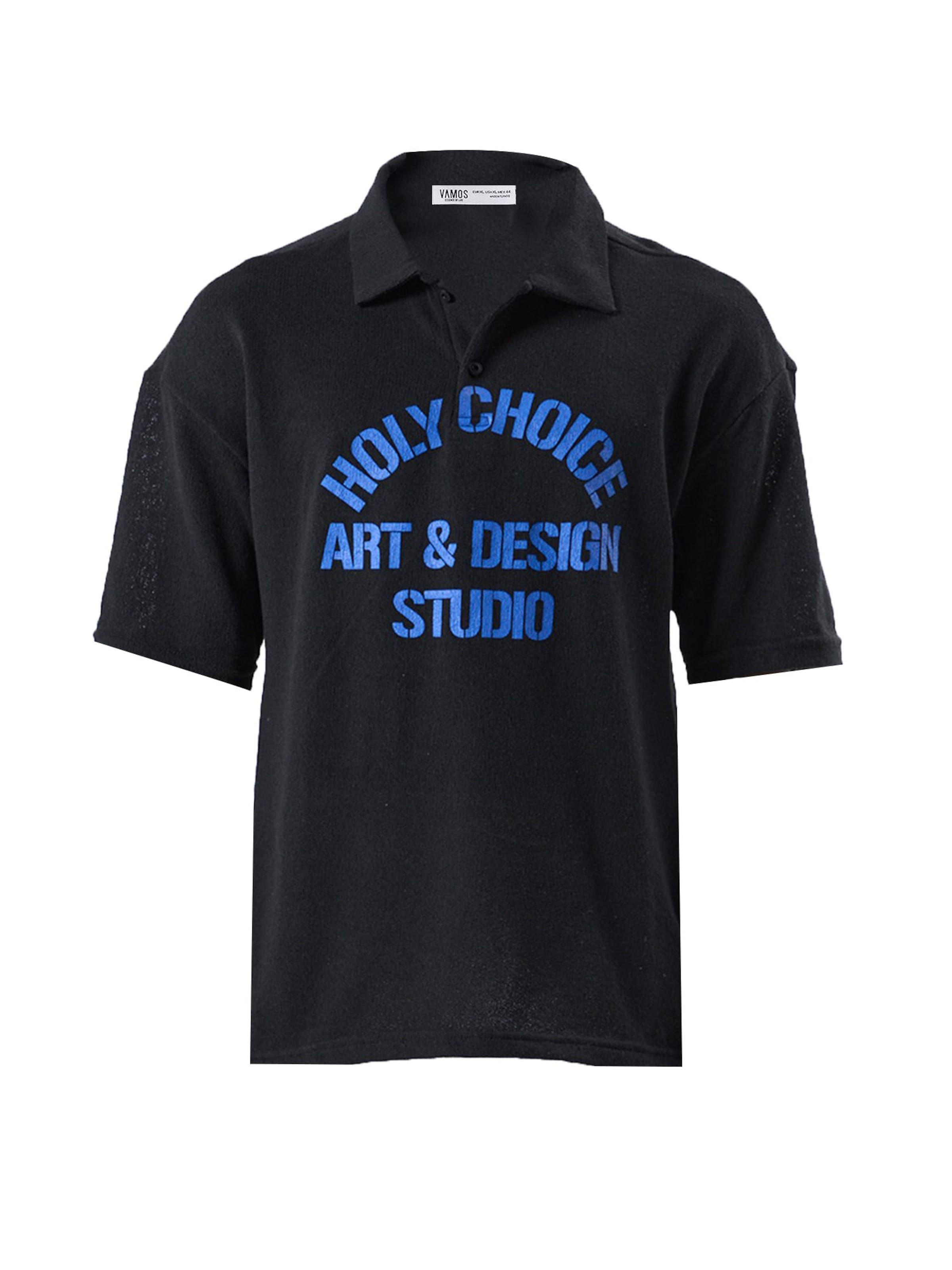 T-Shirt VAMOS CLO en noir : devant