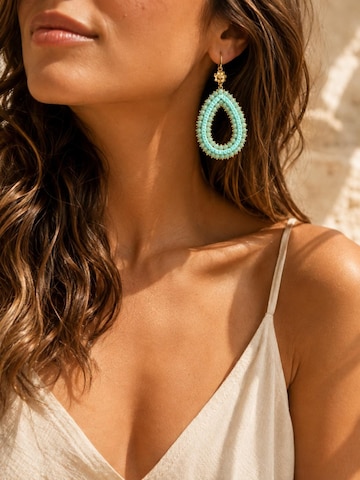 Alster Herz Earrings 'PAROS' in Green