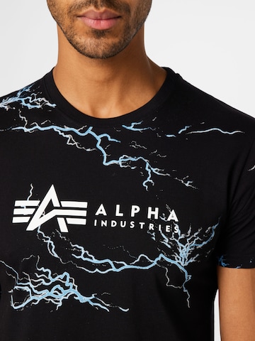 ALPHA INDUSTRIES Футболка в Черный