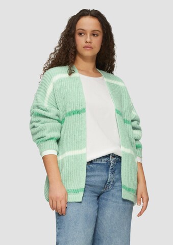 Cardigan s.Oliver en vert : devant