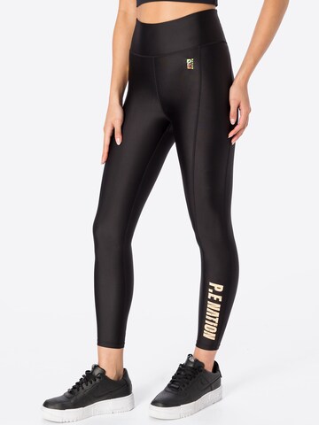 P.E Nation - Skinny Leggings 'DIRECTION' en negro: frente