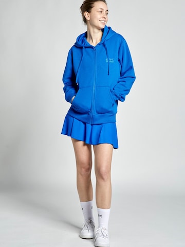 SPORTKIND Athletic Jacket 'Kapuzenjacke mit Reißverschluss unisex' in Blue: front