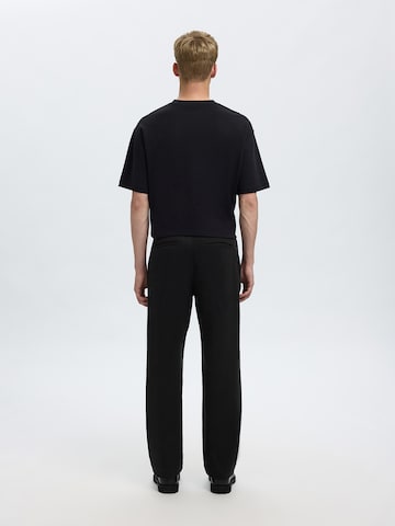 SELECTED Loosefit Housut 'SLH220' värissä musta