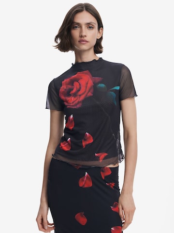 Desigual T-Shirt in Schwarz: Vorderseite