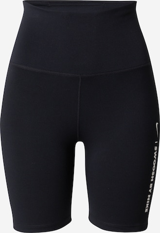 Skinny Pantaloni sport 'ONE' de la NIKE pe negru: față