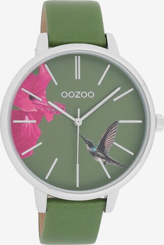 OOZOO Analog Watch in Green: front