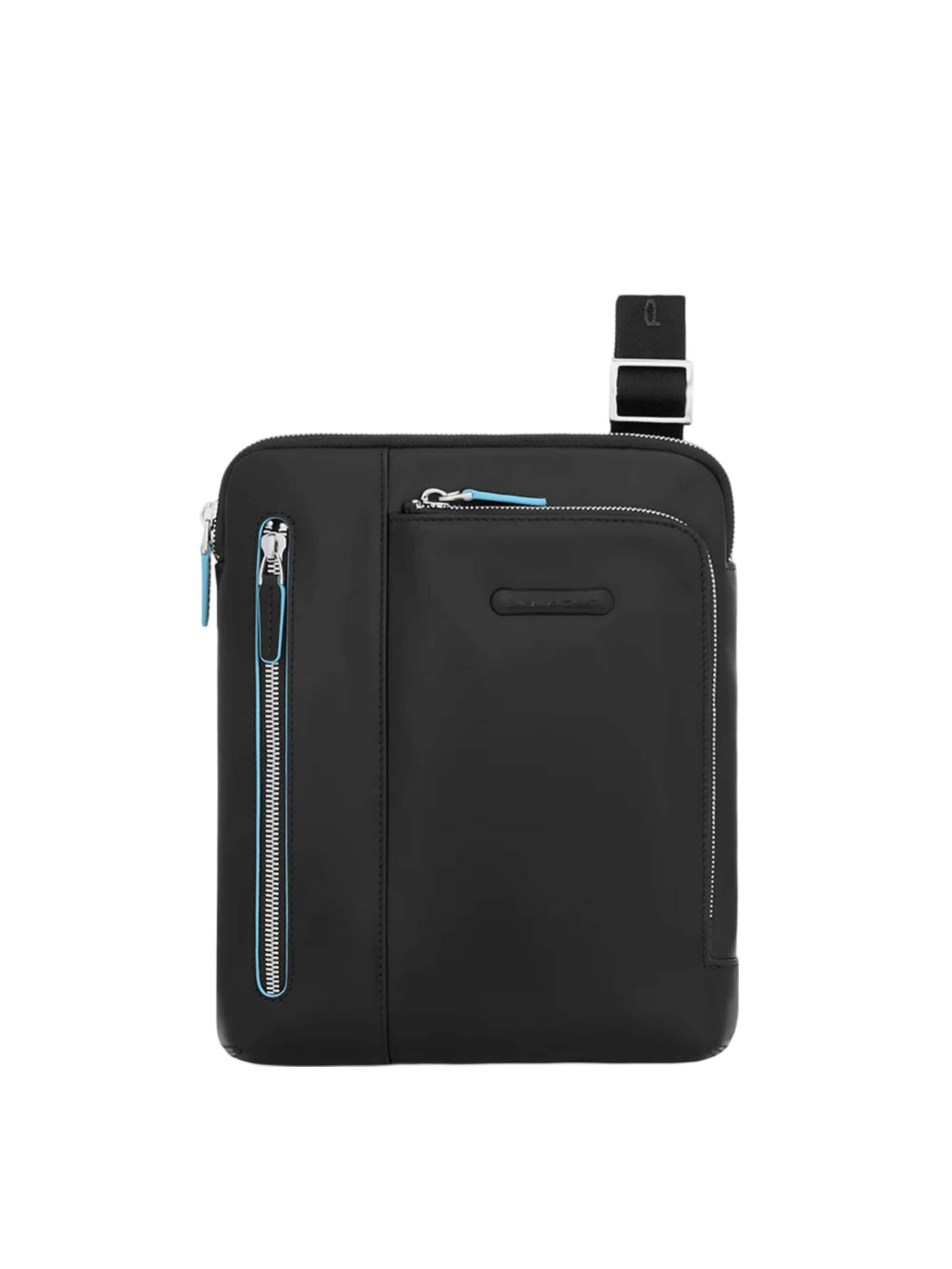 Piquadro - Bolso de hombro en negro: frente