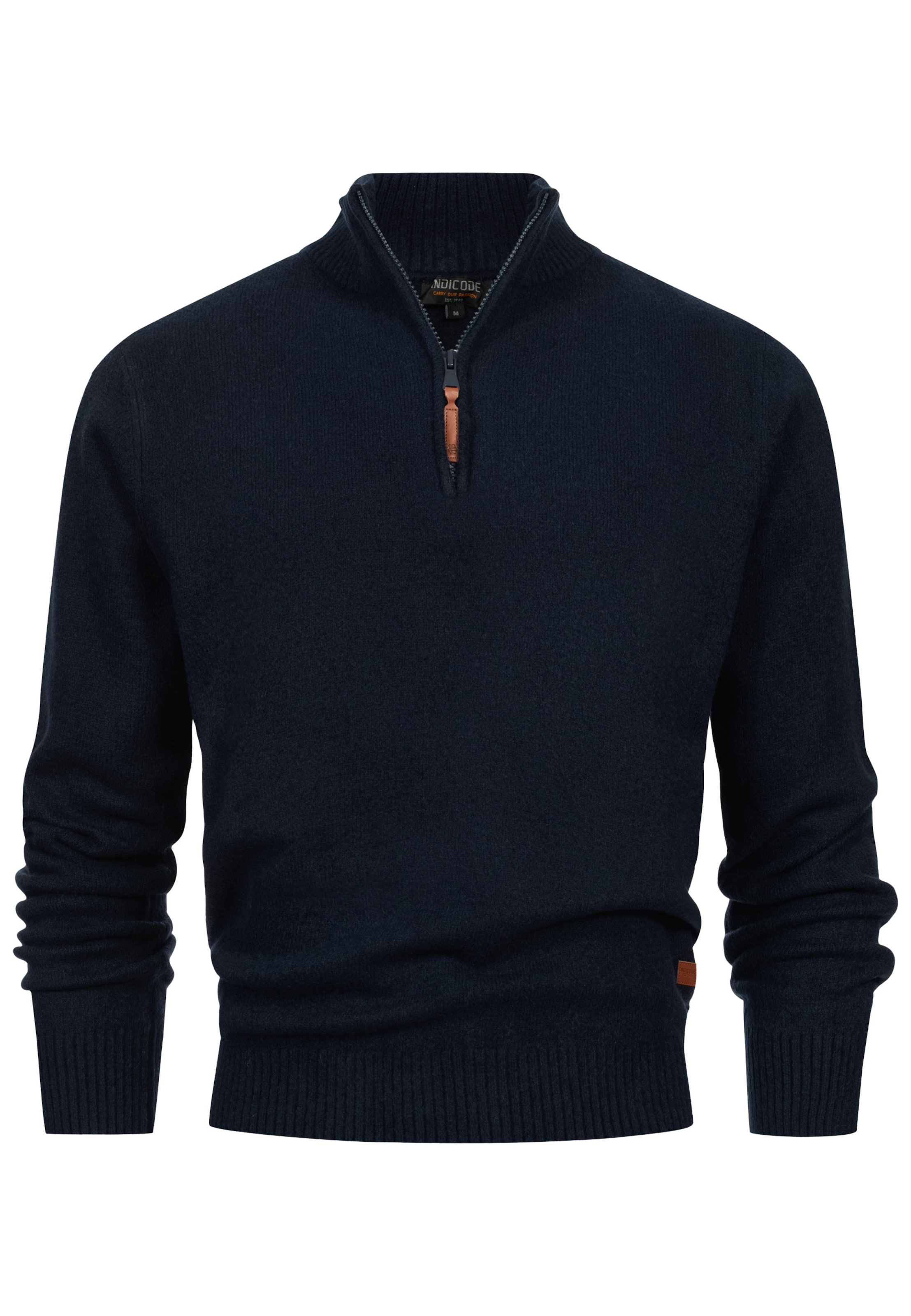 INDICODE JEANS Sweater 'INTrax' in Blue: front