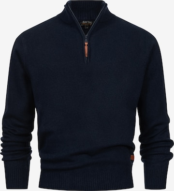 INDICODE JEANS Sweater 'INTrax' in Blue: front