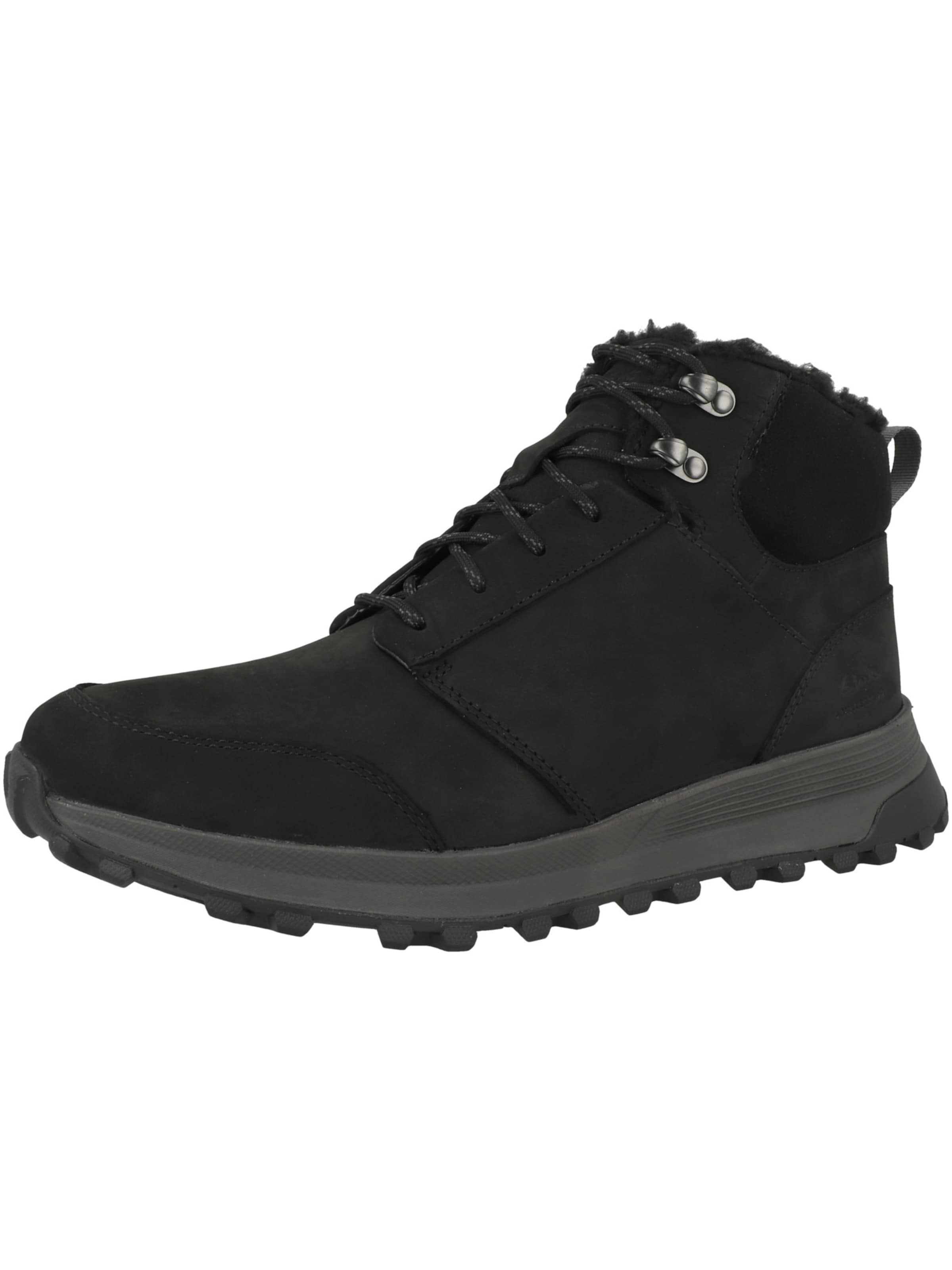 Boots stringati di CLARKS in nero: frontale