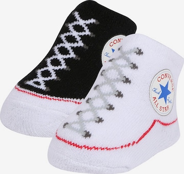 CONVERSE - Regular Meias 'Chuck Taylor' em preto: frente