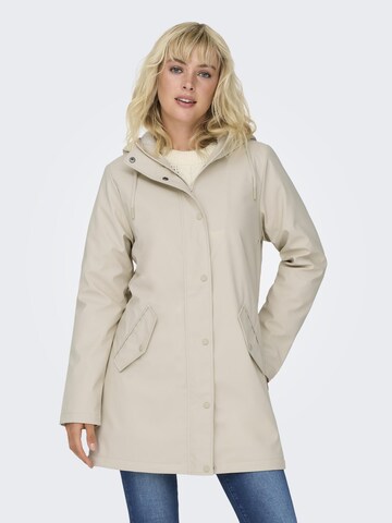 ONLY Functionele jas in Beige: voorkant