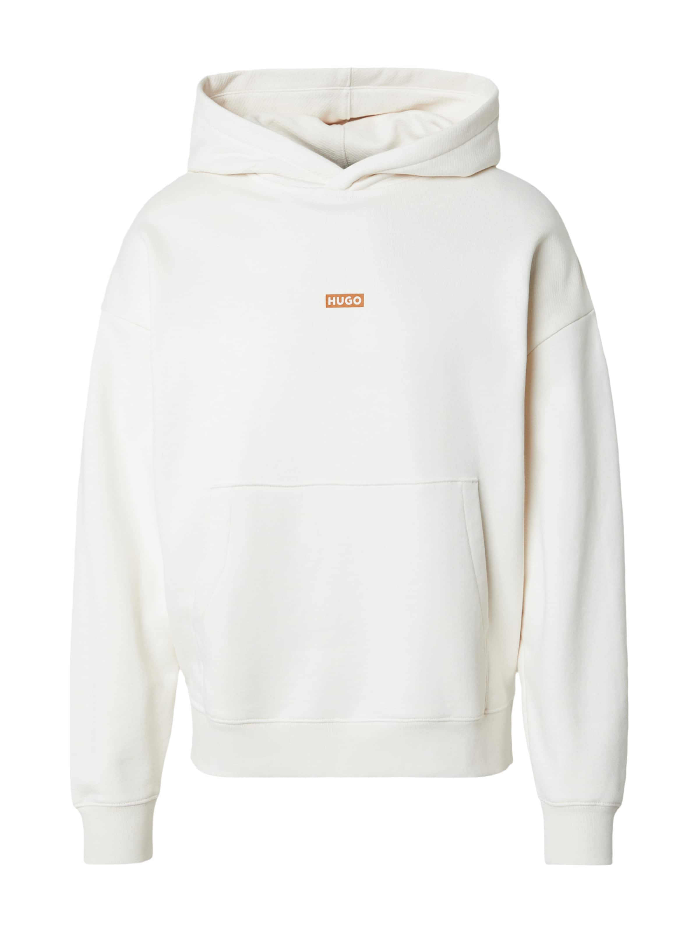 Sweat-shirt 'Nazardo' HUGO en blanc : devant