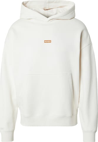 Sweat-shirt 'Nazardo' HUGO en blanc : devant
