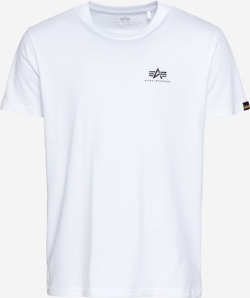 T-Shirt ALPHA INDUSTRIES en blanc : devant