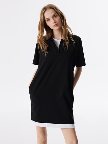 Robe Twist en noir : devant