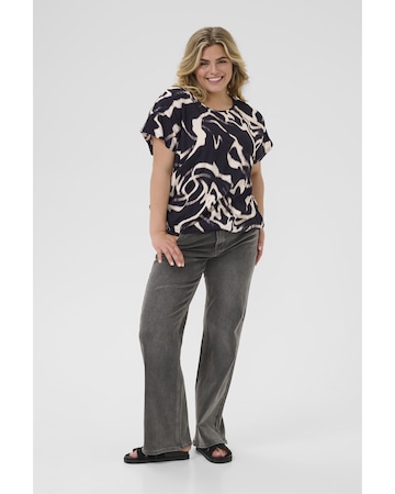 KAFFE CURVE - Blusa 'KCmaren' en negro