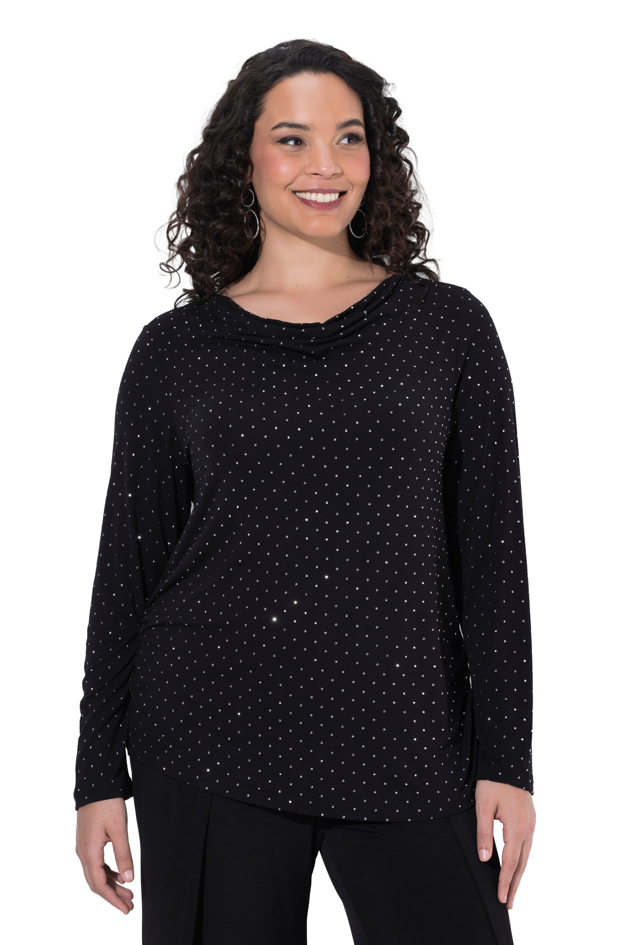 Ulla Popken Shirt in Black: front