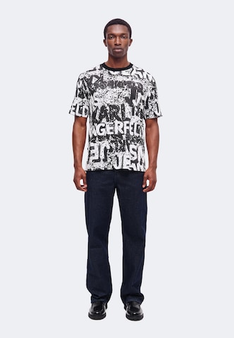 KARL LAGERFELD JEANS Póló - fekete
