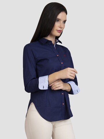 Sir Raymond Tailor Blouse 'Labe Cha' in Blauw