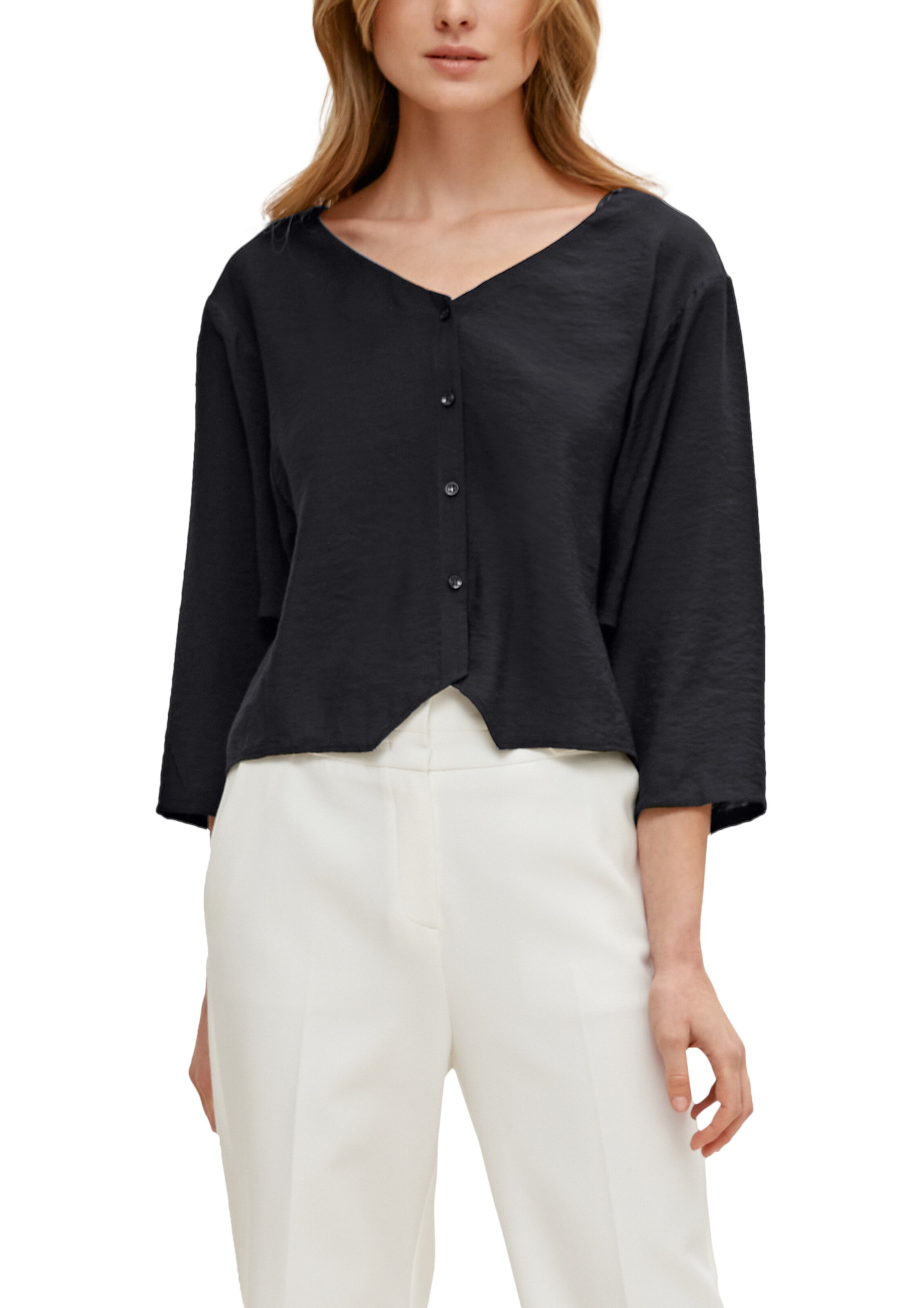 COMMA Blouse in Zwart