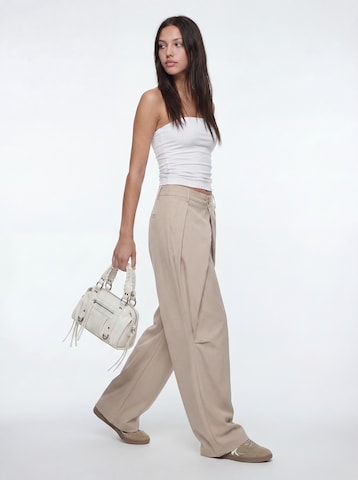 studioselect Wide leg Παντελόνι πλισέ 'Jale' σε μπεζ