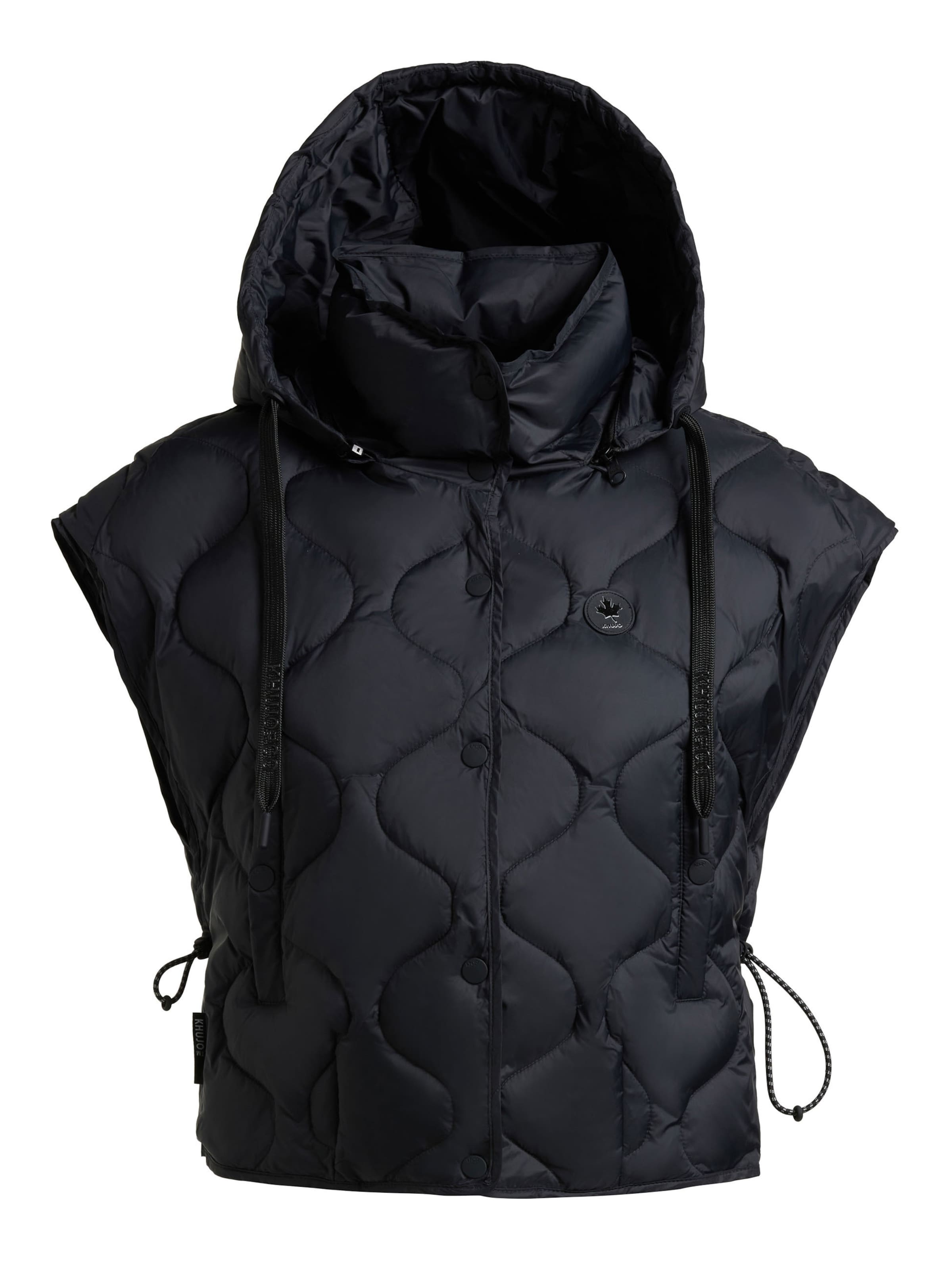 Gilet 'Ninga' khujo en noir : devant