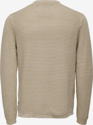 Only & Sons - Pullover 'SALL' em bege