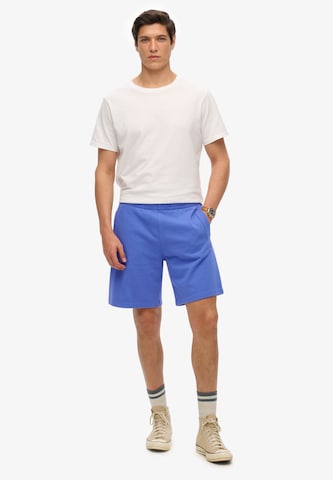 Superdry Loosefit Broek 'Essential' in Blauw