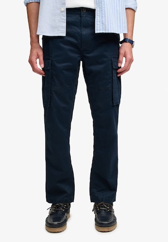Coupe slim Pantalon cargo Superdry & Co en bleu : devant