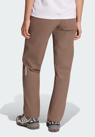 ADIDAS TERREX Regular Outdoor trousers 'Xperior' in Brown