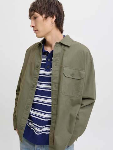 Comfort Fit Cămașă 'JJEDOVER' de la JACK & JONES pe verde