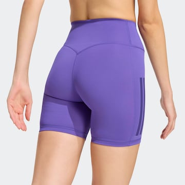 ADIDAS PERFORMANCE Skinny Workout Pants 'Opt' in Purple
