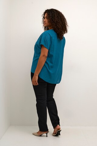 KAFFE CURVE Blouse 'Felie' in Blue