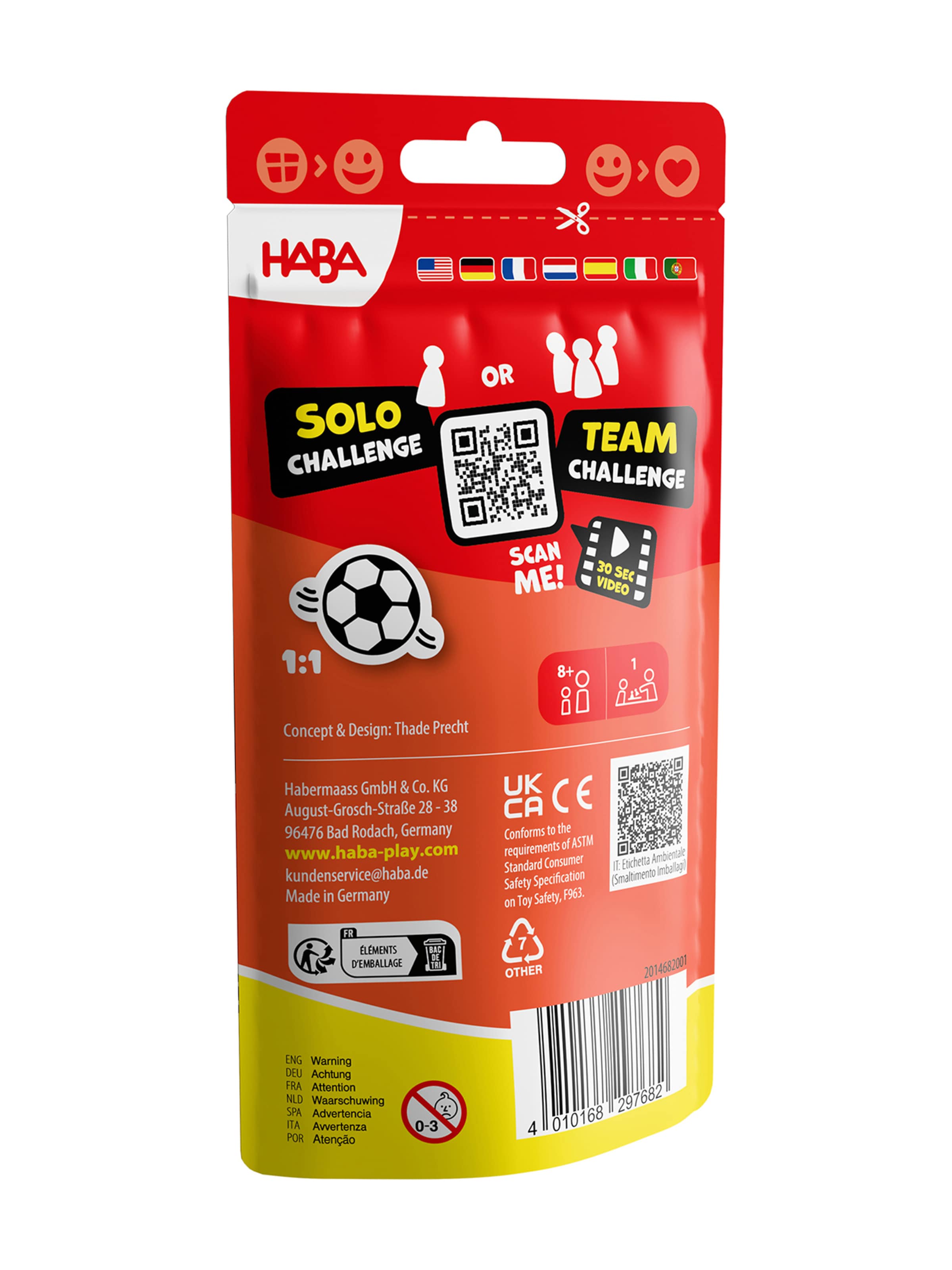 HABA Game ' Stacking Challenge Fussball Extrem ' in Mixed colours