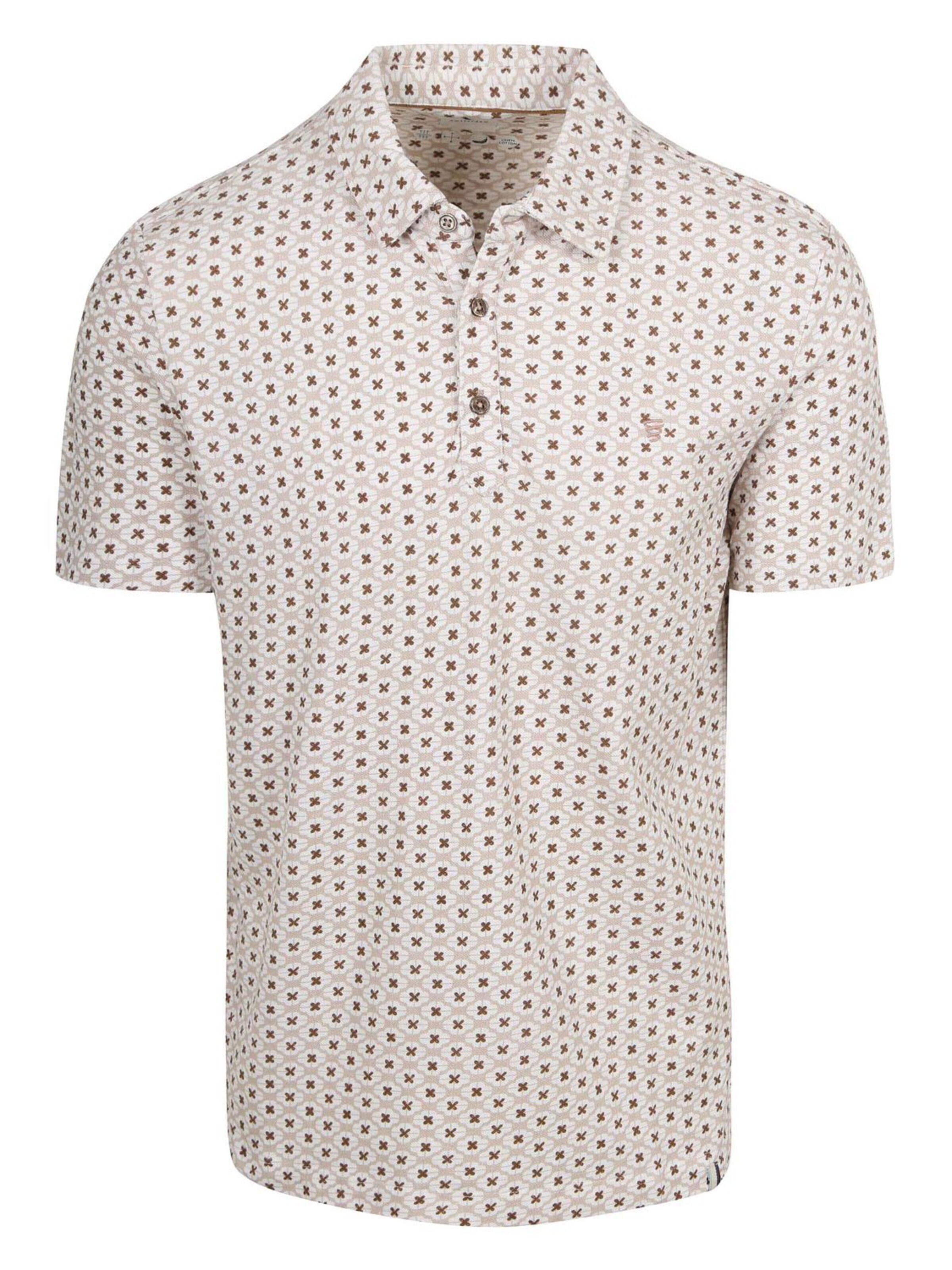 R2 Amsterdam Shirt in Beige: voorkant