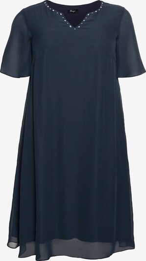 SHEEGO Kleid in nachtblau / transparent, Produktansicht